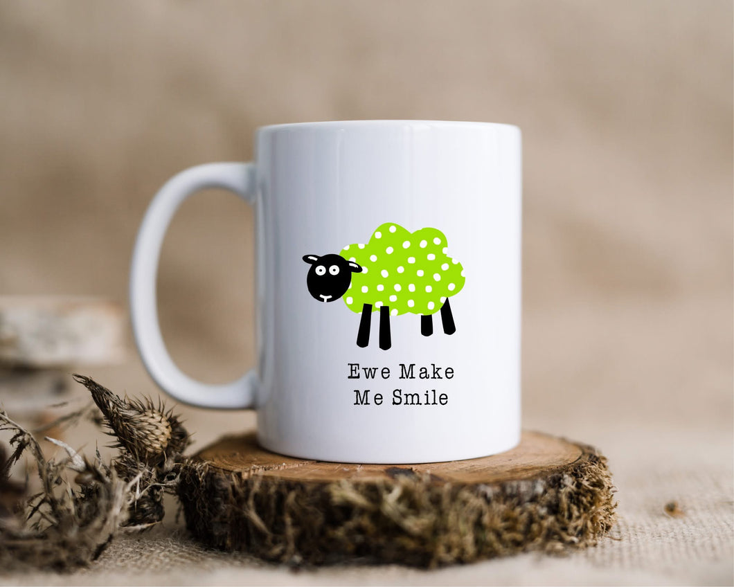 Ewe Make Me Smile - Yorkshire Sheep ceramic mug