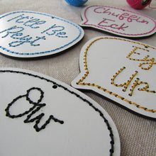 Yorkshire Slang Stitch Kit – DIY Embroidery Craft Set | Yorkshire Gifts | Chuffin Eck, Ey Up, It’ll Be Reyt, Ow Do | Handmade Home Decor Kit