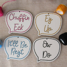 Yorkshire Slang Stitch Kit – DIY Embroidery Craft Set | Yorkshire Gifts | Chuffin Eck, Ey Up, It’ll Be Reyt, Ow Do | Handmade Home Decor Kit