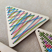 π Set of 3 Christmas Tree Decorations Stitch Kit β DIY Embroidery Craft Kit