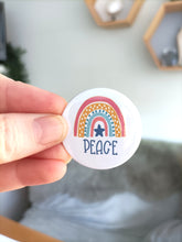 Rainbow Text set of 3 Badges - Button Badge 38mm