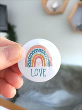 Rainbow Text set of 3 Badges - Button Badge 38mm