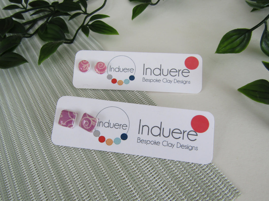 Induere - Polymer Clay Earring | studs x2 1I