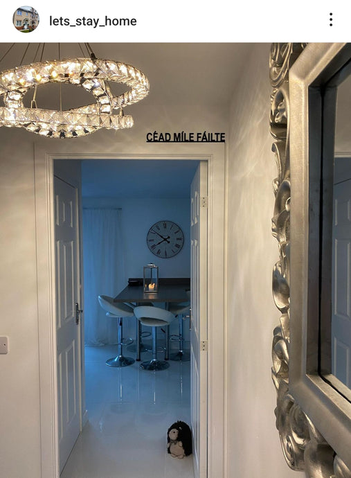 CEAD MILE FAILTE - Door Topper Sign WELCOME