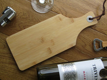 Bamboo Serving paddle - Chopping Board - Yorkshire Slang