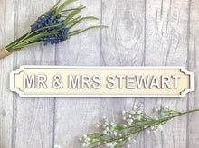 Street sign- LARGE Railway Station Vintage Style. Personalised - Fred And Bo