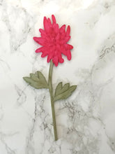 Laser Cut Wooden Chrysanthemum - Flower In A Test Tube - Birth Month Flower Gift