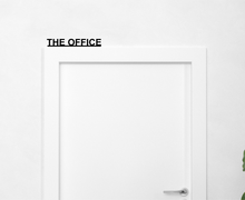 THE OFFICE - Door Topper Sign
