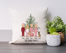 Festive Family Personalised Printed Cushion