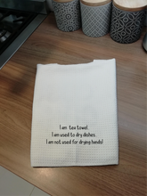 I am a tea towel, dry hands- Printed Tea Towel - Fred And Bo