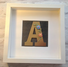 Floral Letter Inital Box Frame - Fred And Bo