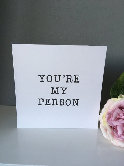 Valentine's card You're my person  | Fred & Bo - Fred And Bo