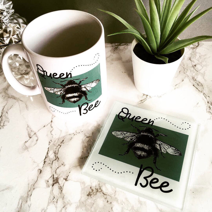 Mug & Coaster set- Queen Bee - Fred And Bo