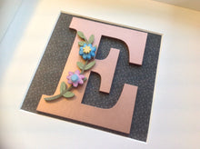 Floral Letter Inital Box Frame - Fred And Bo