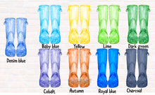 Wellie Boot Family Print Framed - Fred And Bo