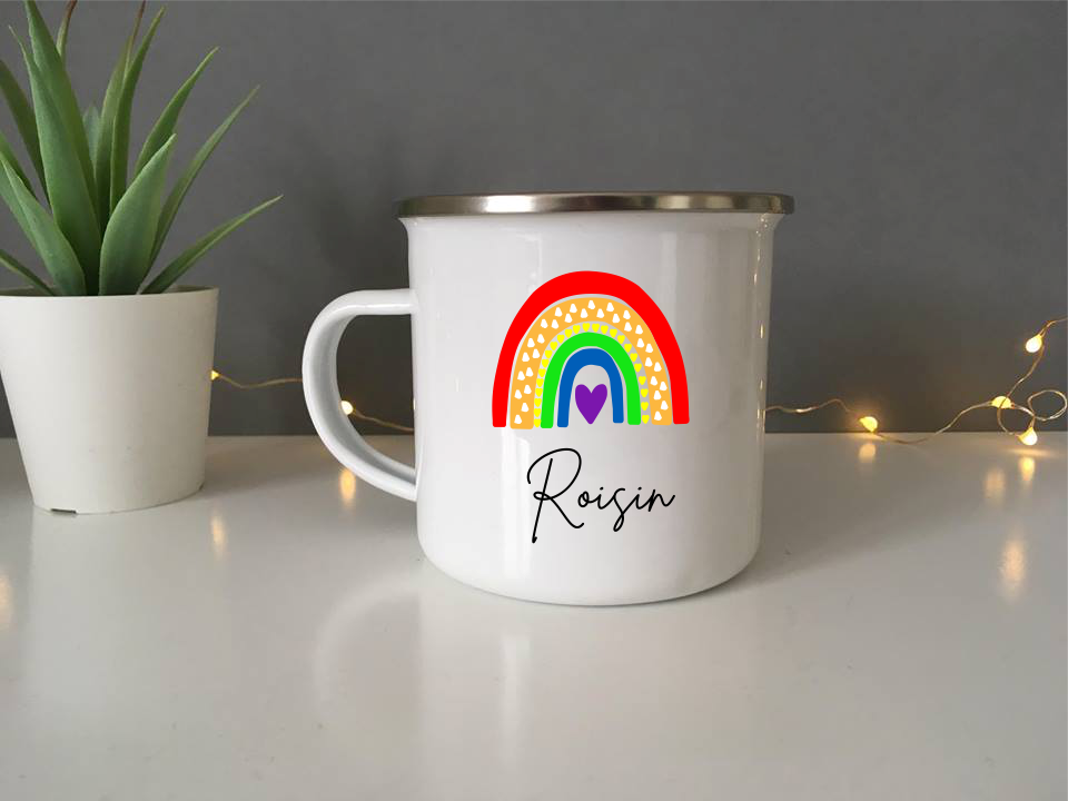 Enamel Mug- Rainbow - Fred And Bo
