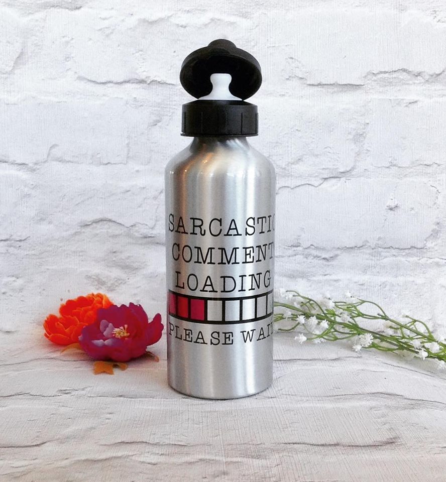 Sarcastic comment loading Aluminium water bottle - Fred And Bo