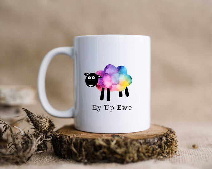 Ey Up Ewe - Yorkshire Sheep ceramic mug