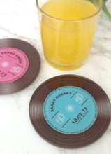 Personalised LP Vinyl Record Glass Coaster