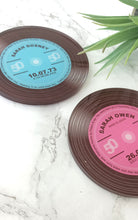 Personalised LP Vinyl Record Glass Coaster