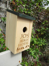 Wild Bird Nesting Box - Personalised Bird Hotel Nesting Box