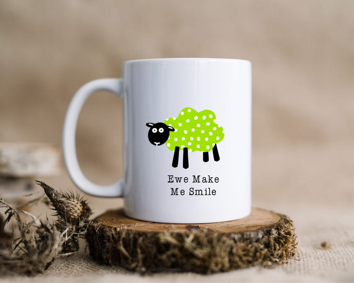 Ewe Make Me Smile - Yorkshire Sheep ceramic mug