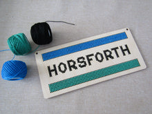 Horsforth Road Sign Stitch Kit – DIY Embroidery Craft Set | Yorkshire Gifts | Handmade Home Decor Kit