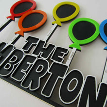 Family Name Balloon Photo Frame