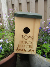 Wild Bird Nesting Box - Personalised Bird Hotel Nesting Box