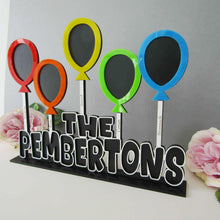 Family Name Balloon Photo Frame