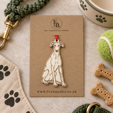 Engraved Greyhound Dog Breed Christmas Bauble – Personalised Pet Keepsake