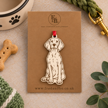 Engraved Vizsla Dog Breed Christmas Bauble – Personalised Pet Keepsake