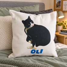 Custom Pet Photo Cushion – Personalised Dog or Cat Pillow, Pet Memorial Gift, 40cm