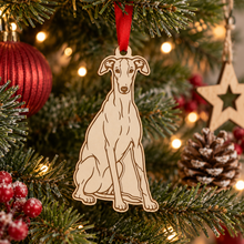 Engraved Greyhound Dog Breed Christmas Bauble – Personalised Pet Keepsake