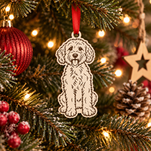 Engraved Cavapoo Dog Breed Christmas Bauble – Personalised Pet Keepsake