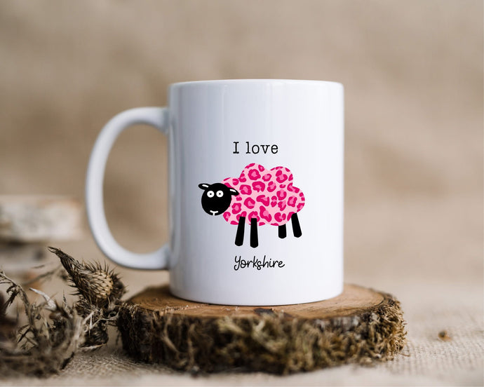 I Love Yorkshire - Yorkshire Sheep ceramic mug