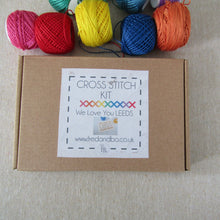 We Love You Leeds Leeds Leeds” Cross Stitch Kit – Wooden Plaque for Leeds Fans