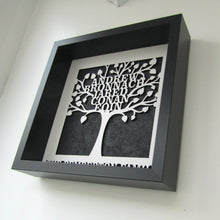 Personalised Family Tree Box Frame | Laser Cut Wall Art |