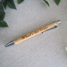 What’s The Craic - Belfast Banter- Engraved Bamboo Pen