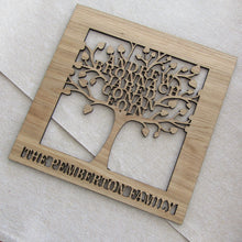 Family tree laser cut - personalised family gift