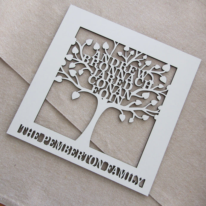 Wedding | Anniversary style Family tree laser cut