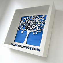 Personalised Family Tree Box Frame | Laser Cut Wall Art |
