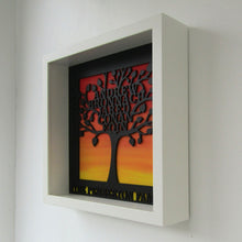 Personalised Family Tree Box Frame | Laser Cut Wall Art |