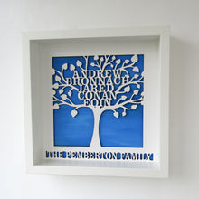 Personalised Family Tree Box Frame | Laser Cut Wall Art |