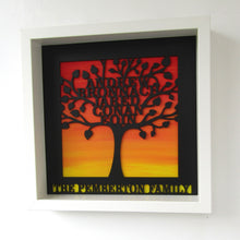 Personalised Family Tree Box Frame | Laser Cut Wall Art |