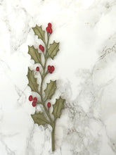 Laser Cut Wooden Holly- Flower - December