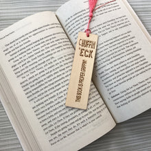 Chuffin Eck - Yorkshire Slang Engraved Wooden Bookmark