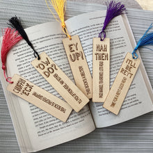 Ey Up - Yorkshire Slang Engraved Wooden Bookmark