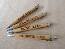 Chuffin Eck Yorkshire Slang - Engraved Bamboo Pen