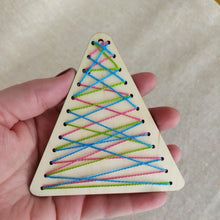 🎄 Set of 3 Christmas Tree Decorations Stitch Kit – DIY Embroidery Craft Kit